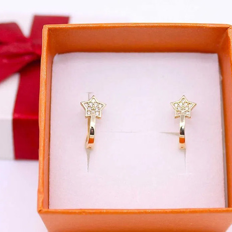 Złote kolczyki p.585/1,54g