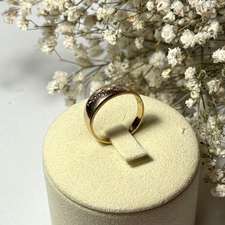 Złoty pierścionek p.585/3,16g