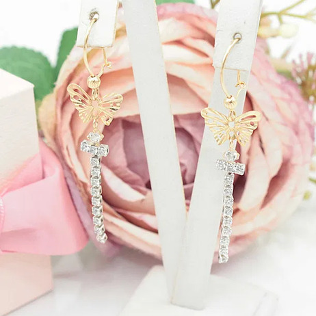 Złote kolczyki p.585/2,22g