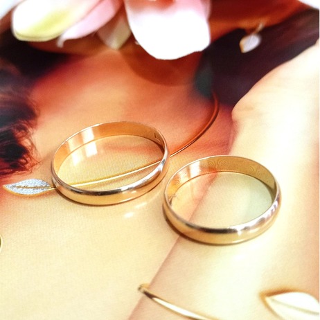 Złote obrączki p.583/4,25g Komplet