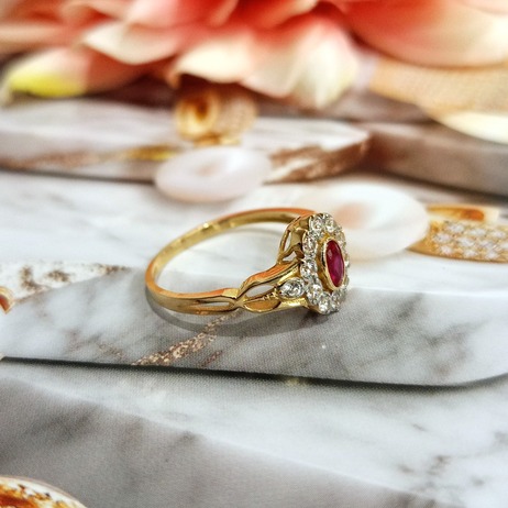 Złoty pierścionek p.585/2,41g