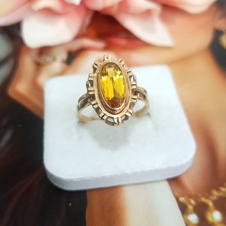 Złoty pierścionek p.585/5,38g