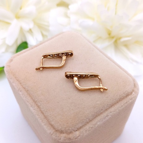 Złote kolczyki p.585/2,22g