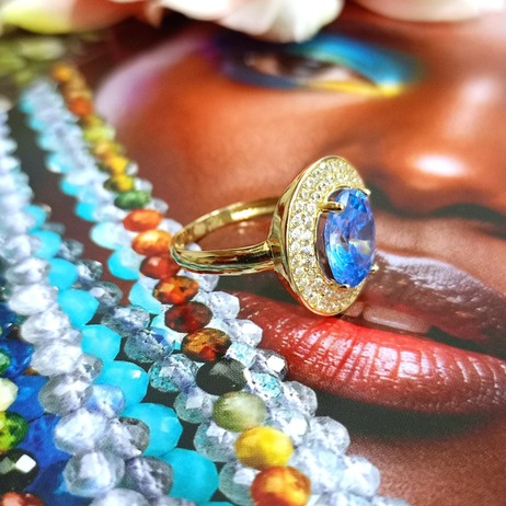 Złoty pierścionek p.585/3,58g