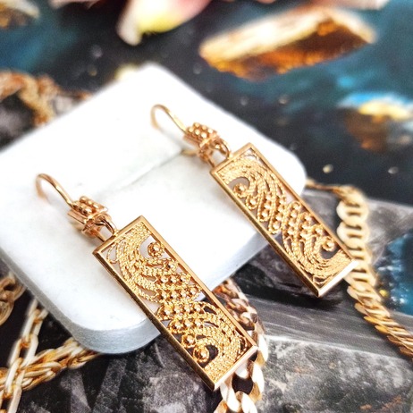 Złote kolczyki p.583/4,54g