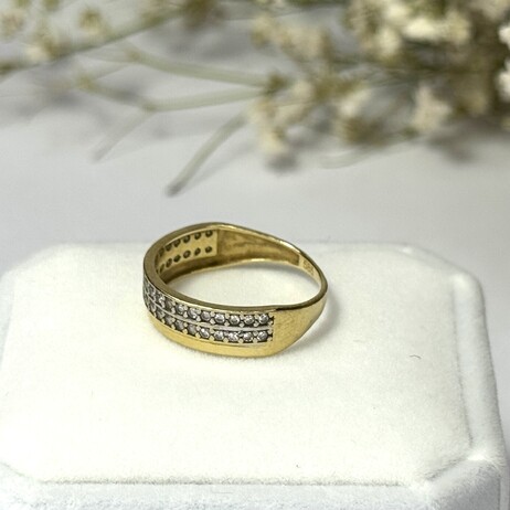 Złoty pierścionek 585/2,07g