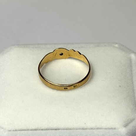 Złoty pierścionek 585/1,49g