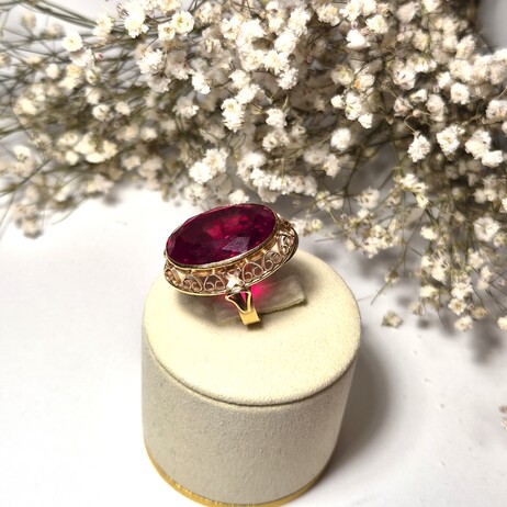 Złoty pierścionek p.585/14,16g