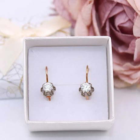 Złote kolczyki p.585/2,10g