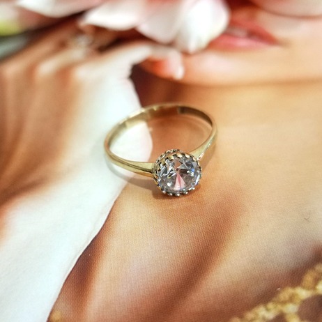 Złoty pierścionek p.333/1,28g