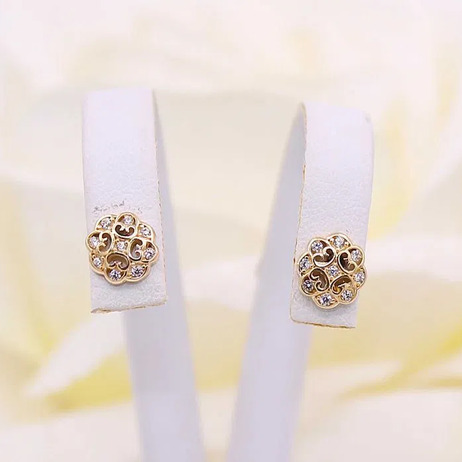 Złote kolczyki p.585/1,28g