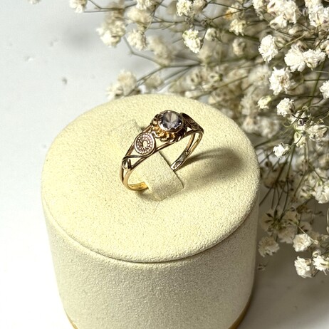 Złoty pierścionek p.585/2,24g