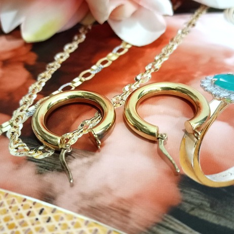 Złote kolczyki p.585/2,81g