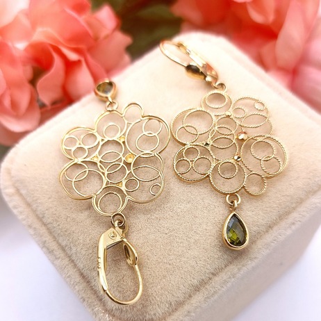 Złote kolczyki p.585/3,17g