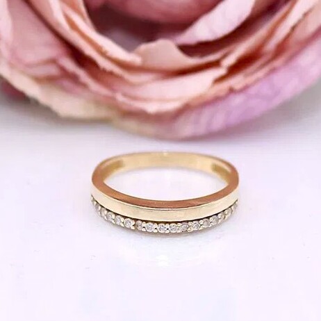 Złoty pierścionek/obrączka p.585/2,25g