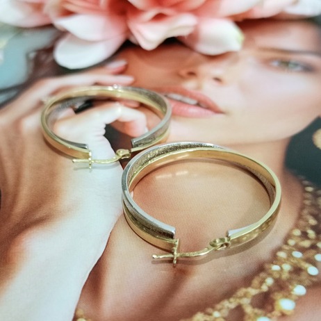 Złote kolczyki p.585/4,08g