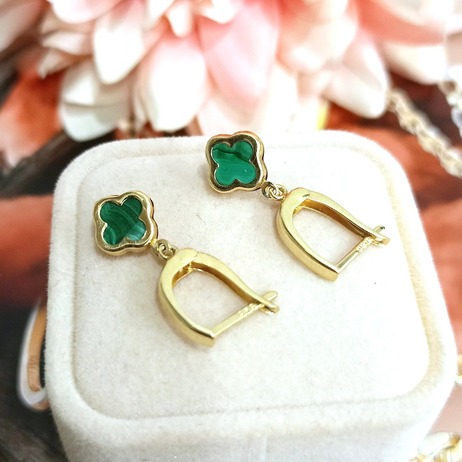 Złote kolczyki p.585/2,02g