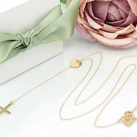 Złoty naszyjnik p.585/1,88g