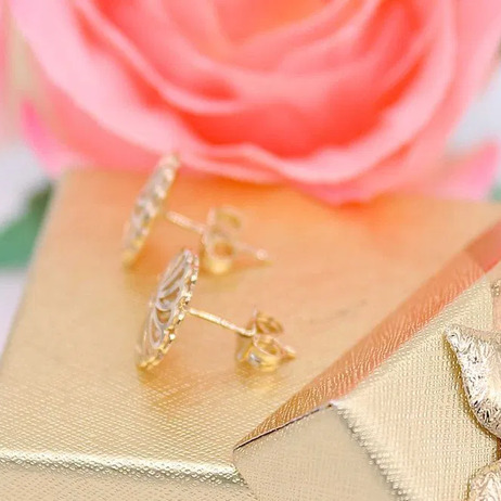 Złote kolczyki p.585/2,22g