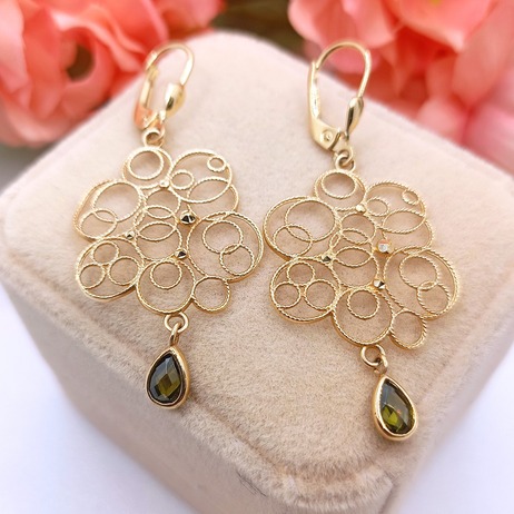 Złote kolczyki p.585/3,17g