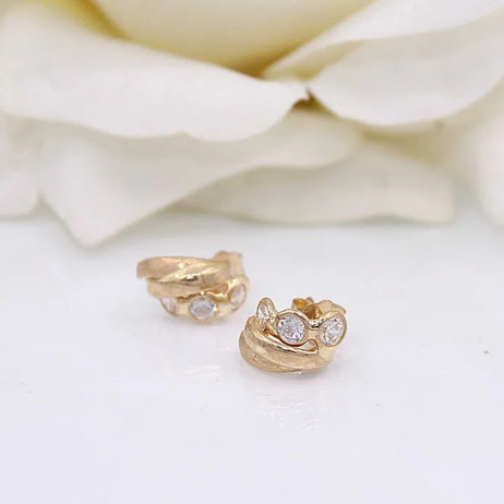 Złote kolczyki p.585/1,87g