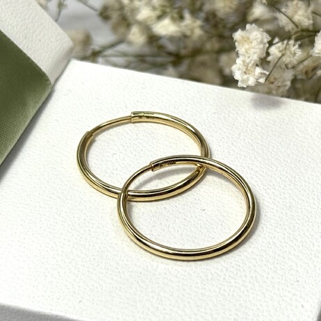 Złote kolczyki p.585/1,24g