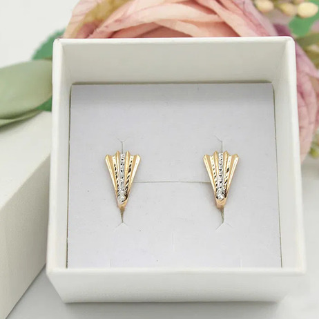 Złote kolczyki p.585/2,07g