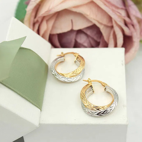 Złote kolczyki p.585/3,21g