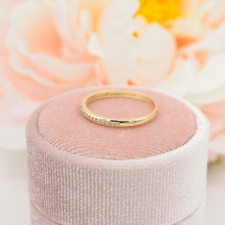 Złoty pierścionek/obrączka p.585/1,35g