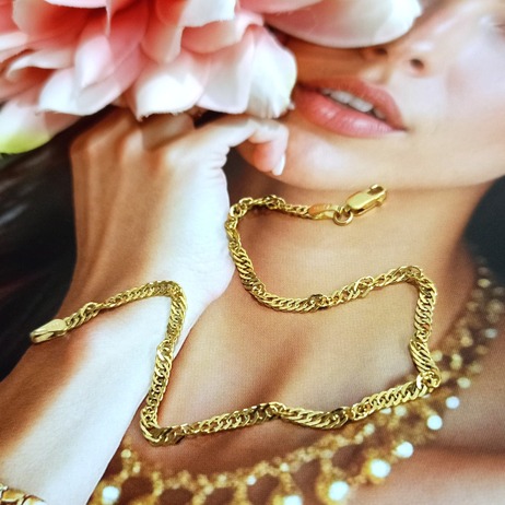 Złota bransoletka p.585/2,14g 