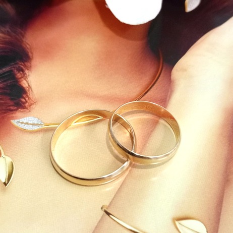 Złote obrączki p.583/4,25g Komplet