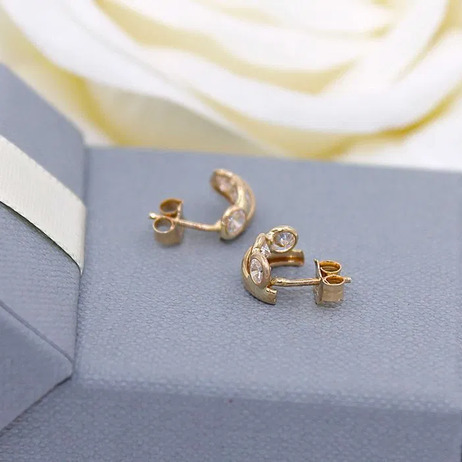 Złote kolczyki p.585/1,87g