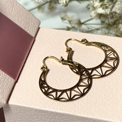 Złote kolczyki p.585/2,59g