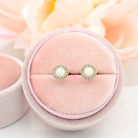 Złote kolczyki p.585/1,41g