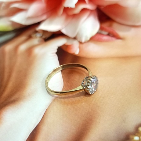 Złoty pierścionek p.333/1,28g