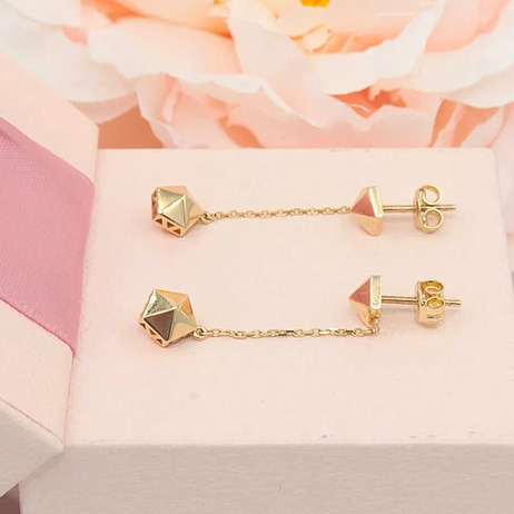 Złote kolczyki p.585/1,91g