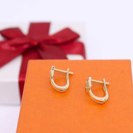 Złote kolczyki p.585/1,54g