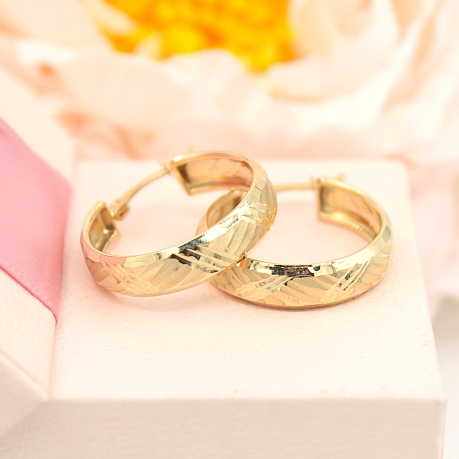 Złote kolczyki p.585/3,07g