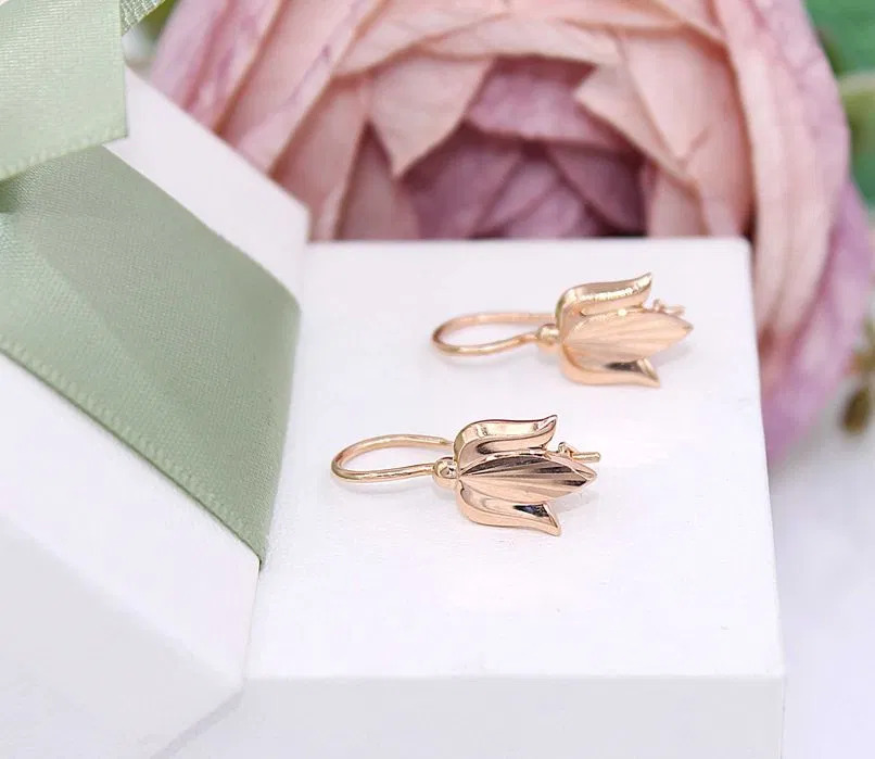 Złote kolczyki p.585/3,97g