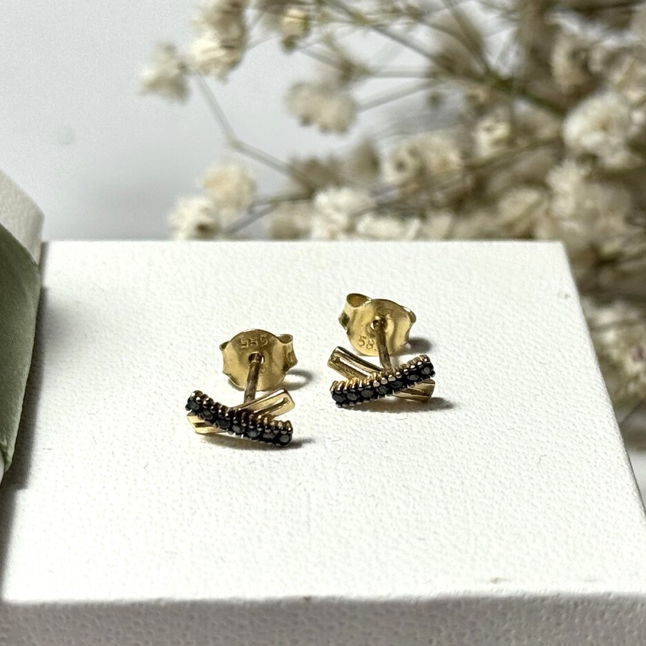 Złote kolczyki p.585/0,89g