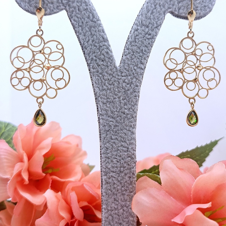 Złote kolczyki p.585/3,17g