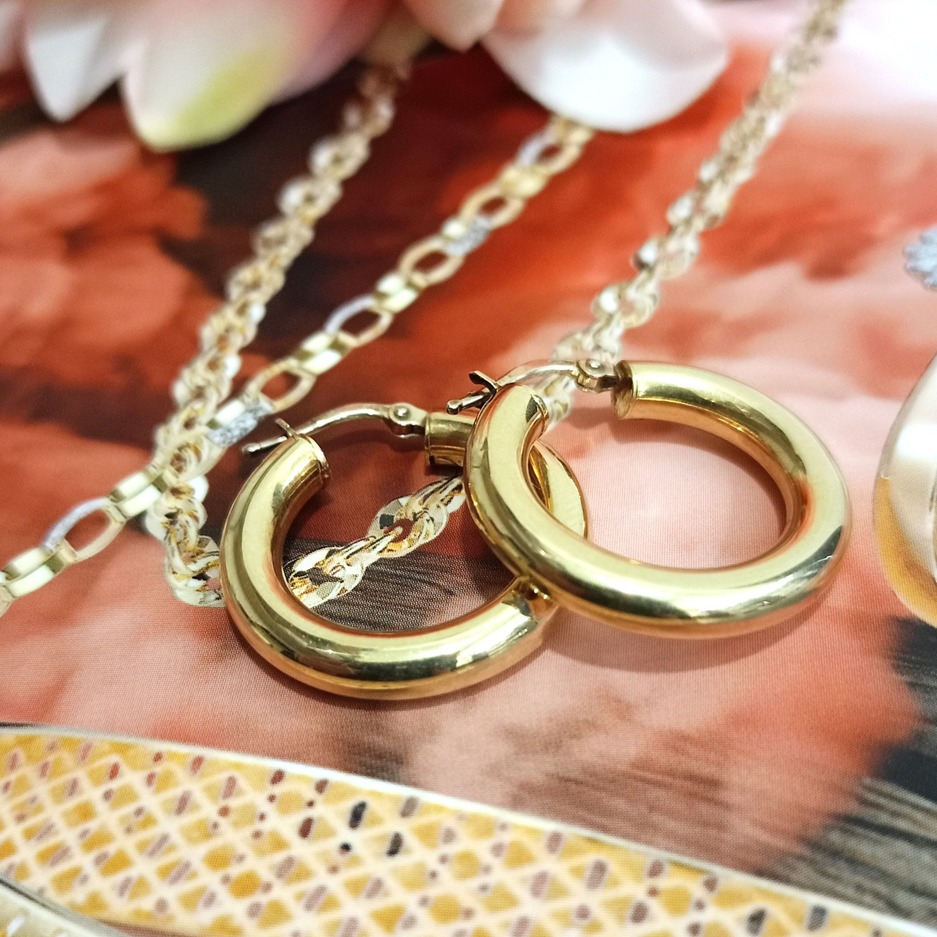 Złote kolczyki p.585/2,81g