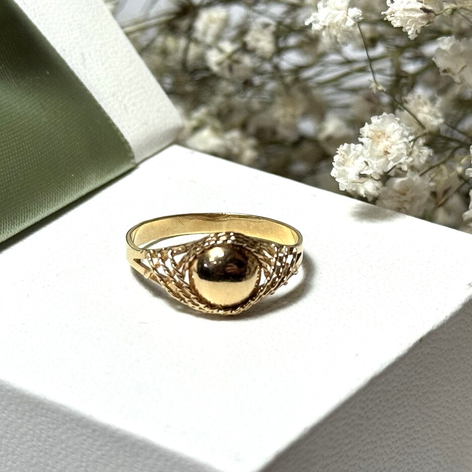 Złoty pierścionek p.585/1,65g