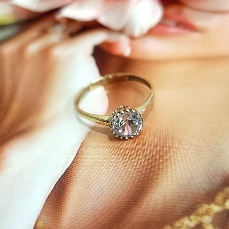 Złoty pierścionek p.333/1,28g