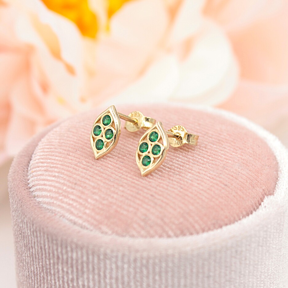 Złote kolczyki p.585/1,21g