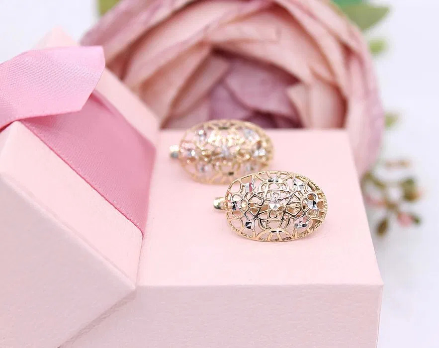 Złote kolczyki p.585/2,32g