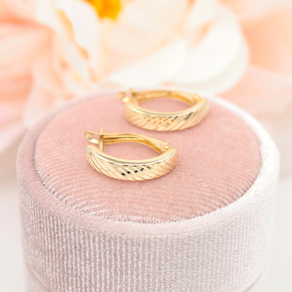 Złote kolczyki p.585/1,43g