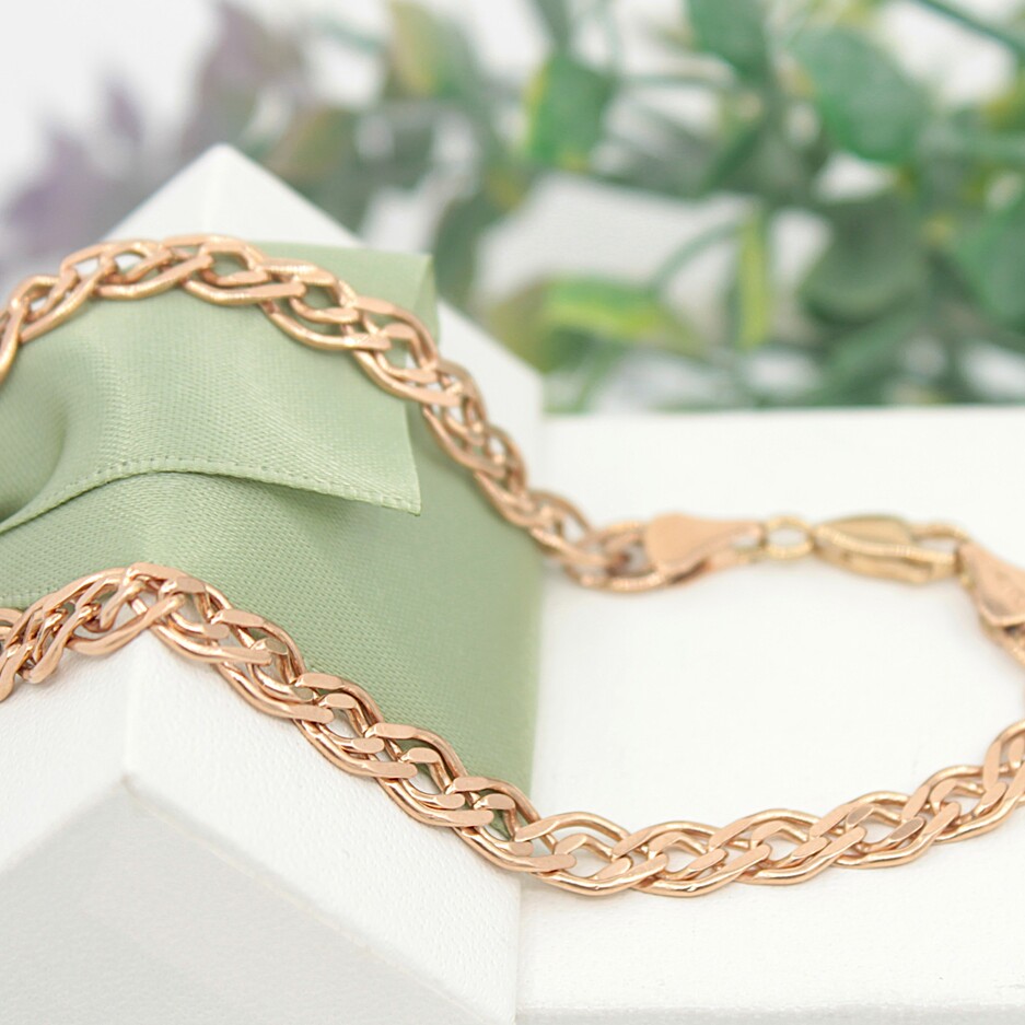 Złota bransoletka p.585/9,38g