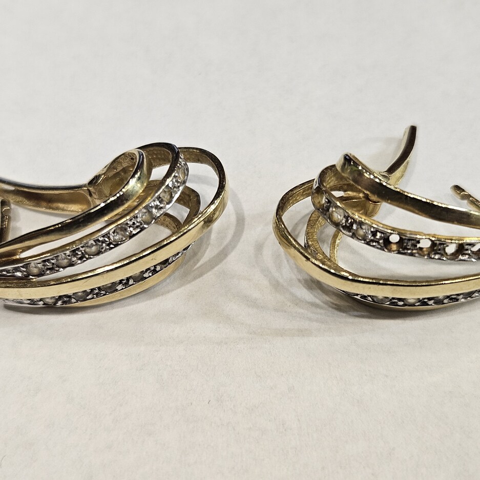 1 AUKCJA P241/2026 Złoto używane - kolczyki 8,96g/14K