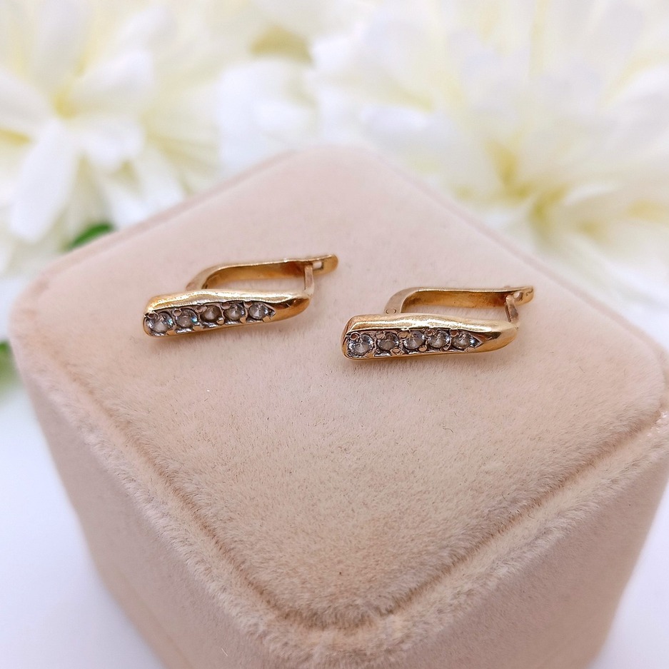 Złote kolczyki p.585/2,22g